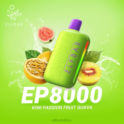 ELFBAR EP8000 ühekordne vape kiivi kannatuspuu guajaav VBVT301 - Elf Bar Vape Near Me