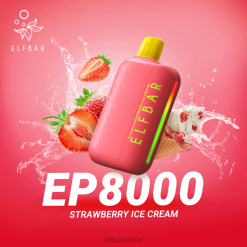 ELFBAR EP8000 ühekordne vape maasikajäätis VBVT316 - Elf Bar Flavors