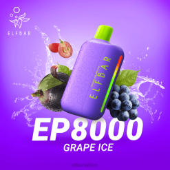 ELFBAR EP8000 ühekordne vape viinamarja jää VBVT300 - Elf Bar Flavors