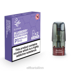 ELFBAR Mate 500 P1 eeltäidetud kaunad (2 pakki) mustikas vaarikas VBVT157 - Elf Bar Vape Near Me